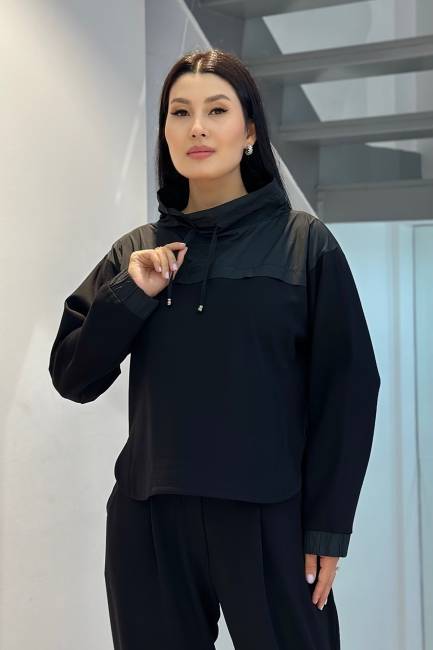 Fever - Koton geçişli bağcıklı örme bluz