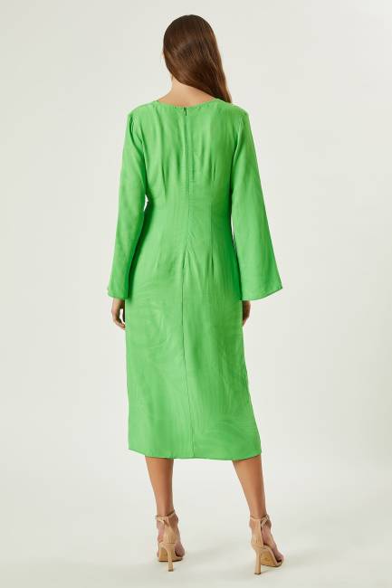 Anvelop viskon ipek elbise - Thumbnail