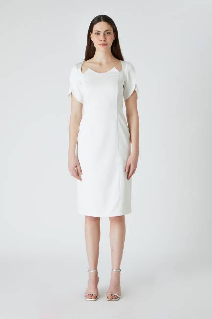 Fever - Asimetrik kollu elbise