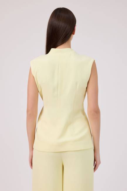 Asimetrik yakalı yelek - Thumbnail