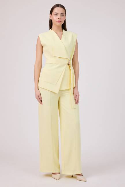 Asimetrik yakalı yelek - Thumbnail