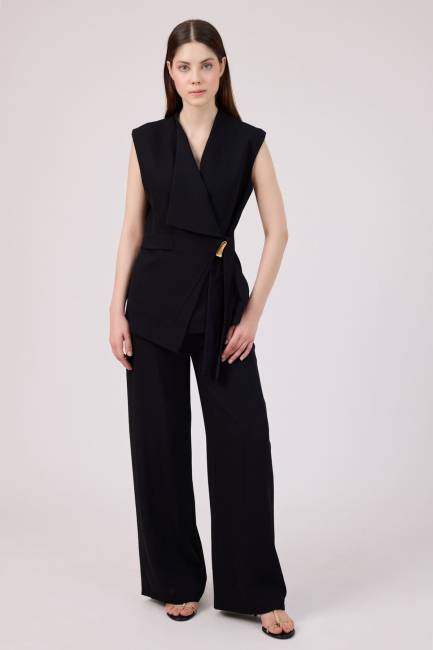 Asimetrik yakalı yelek - Thumbnail