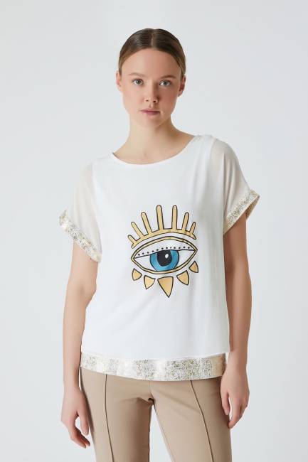 Fever - Baskılı şifon bluz