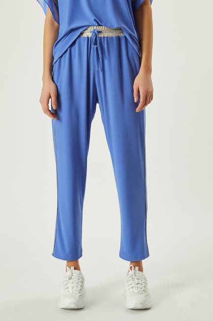 Fever - Beli bağcıklı örme pantolon (1)