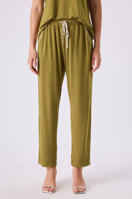 Fever - Beli bağcıklı örme pantolon