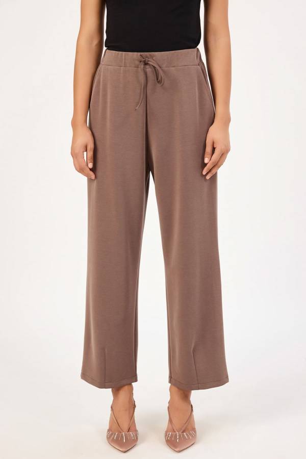 Fever - Beli bağcıklı soft dokulu pantolon (1) Fever - Beli bağcıklı soft dokulu pantolon (1)