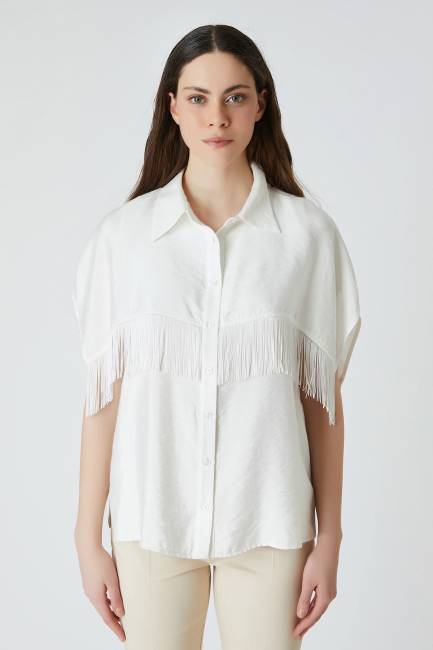 Fever - Beyaz saçaklı gömlek