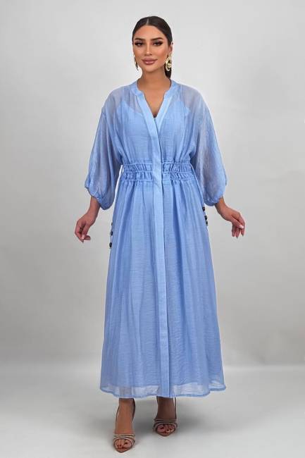 Fever - Büzgü detaylı tencel elbise