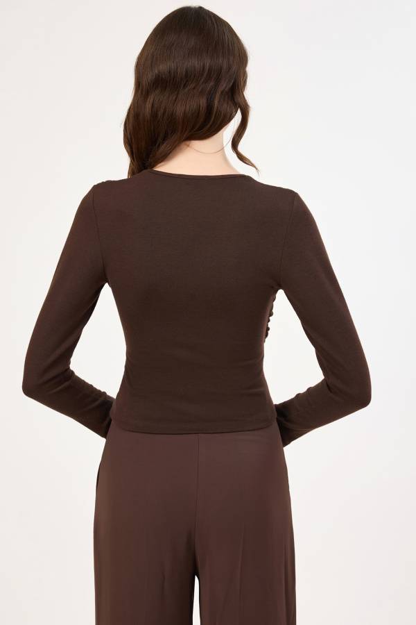 Büzgülü anvelop bluz