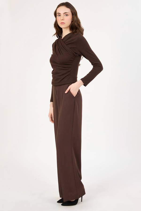 Büzgülü anvelop bluz