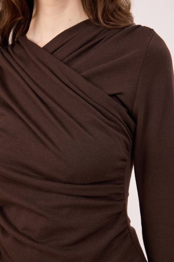 Büzgülü anvelop bluz