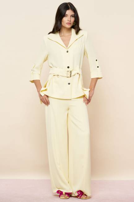 Fever - Cep detaylı kemerli ceket