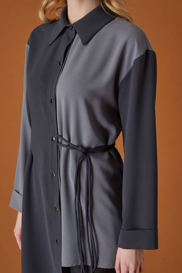 Çift renkli gömlek