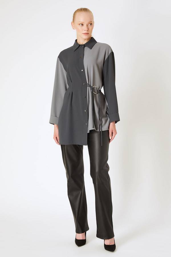 Çift renkli gömlek