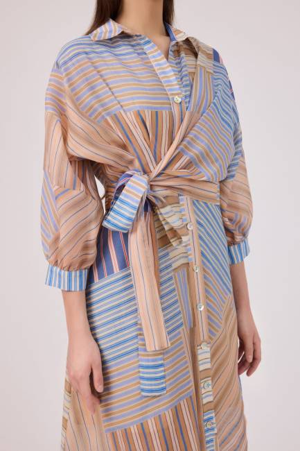 Fever - Çizgi desenli tensel elbise (1)