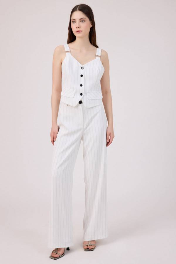 Fever - Çizgili dökümlü pantolon