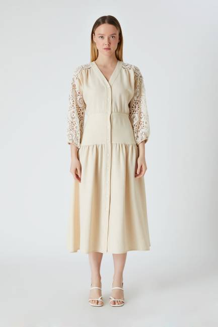 Fever - Dantel geçişli elbise