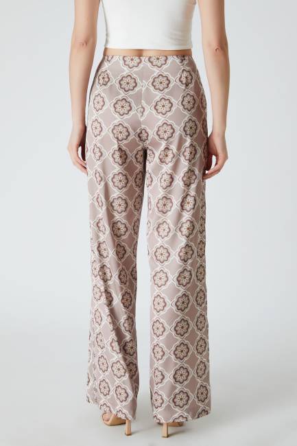 Desenli floş pantolon - Thumbnail