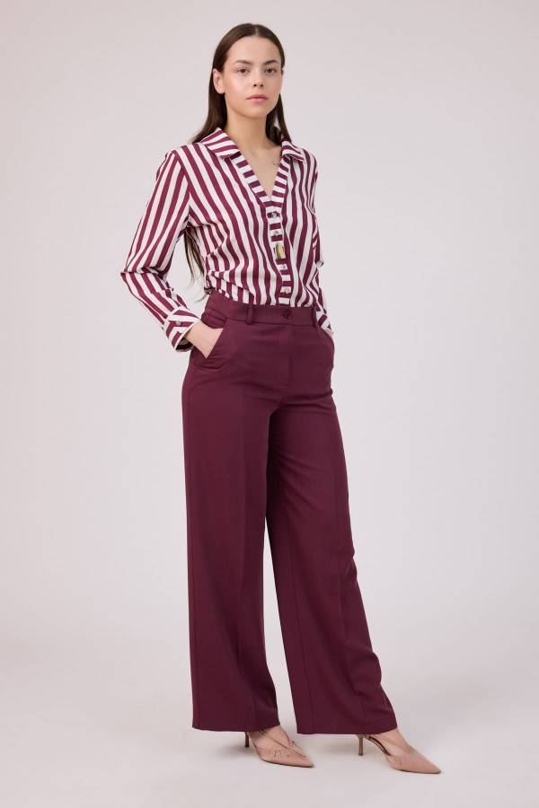 Fever - Dökümlü geniş paça pantolon