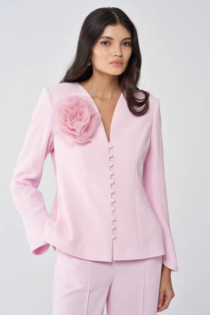 Fever - Düğme detaylı krep ceket