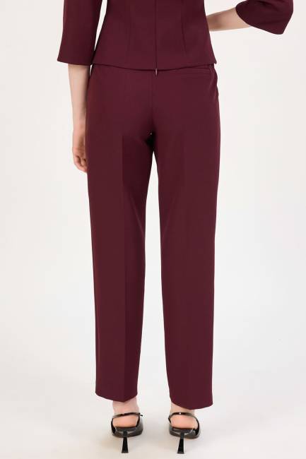 Düz kesim likralı klasik pantolon - Thumbnail