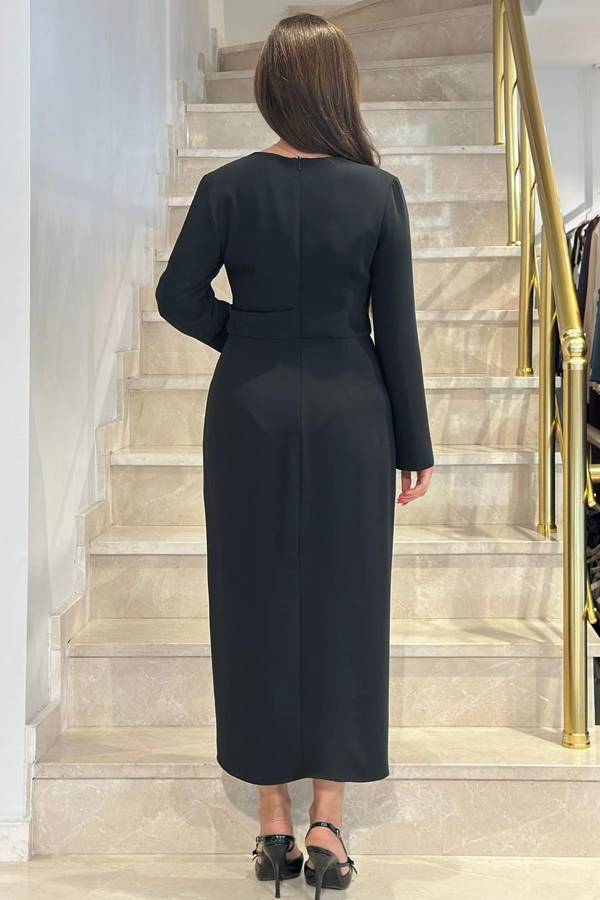 Fermuar detaylı elbise