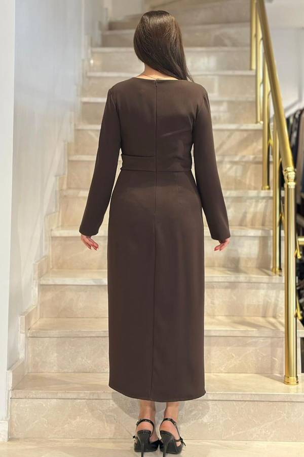 Fermuar detaylı elbise