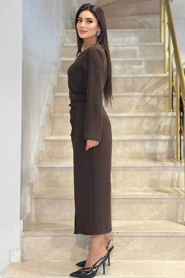 Fermuar detaylı elbise