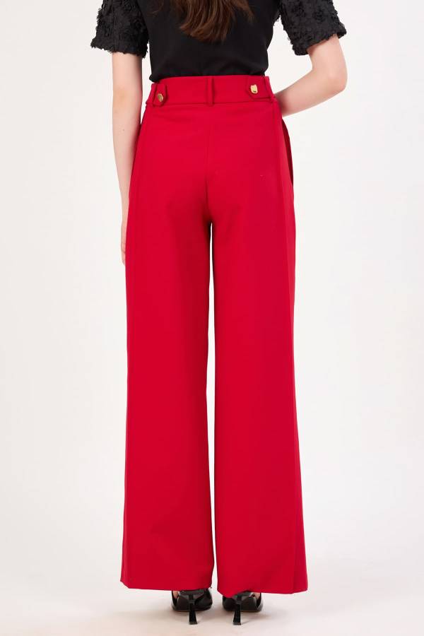 Geniş paça likralı pantolon Geniş paça likralı pantolon