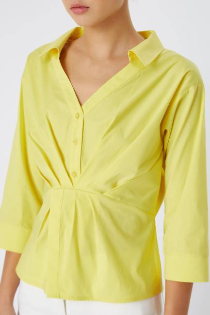 Fever - Geniş yakalı poplin gömlek (1)