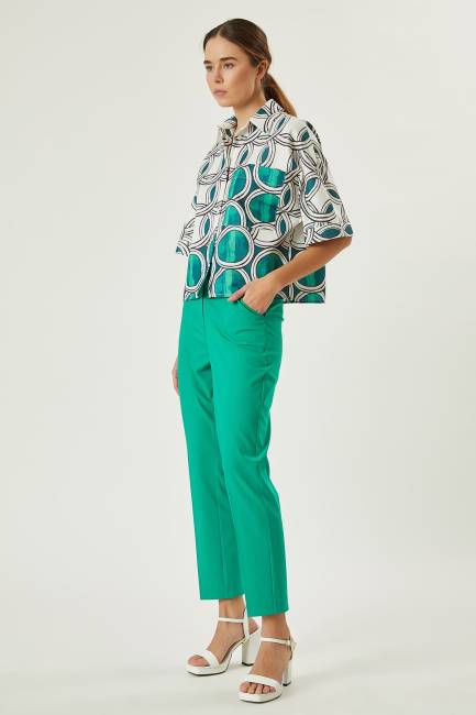 Grafik desenli gömlek - Thumbnail