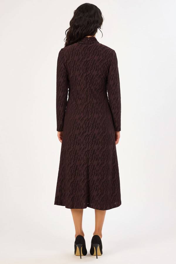Fever - Jakar dokulu likralı örme elbise (1)