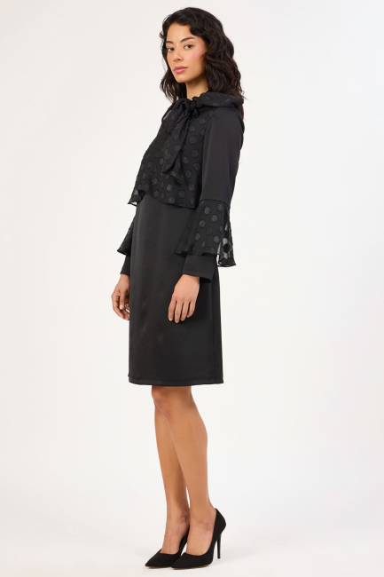 Jakar puanlı elbise - Thumbnail