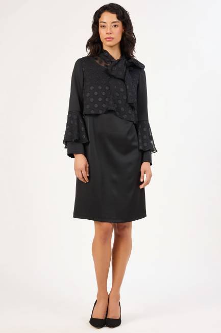 Jakar puanlı elbise - Thumbnail