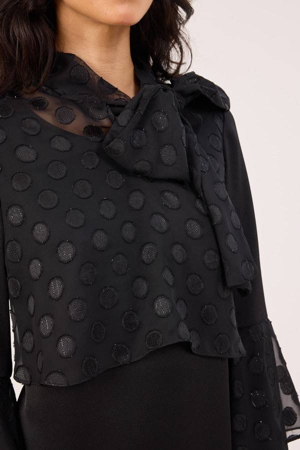 Jakar puanlı elbise