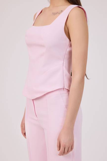 Kare yakalı krep bustiyer - Thumbnail