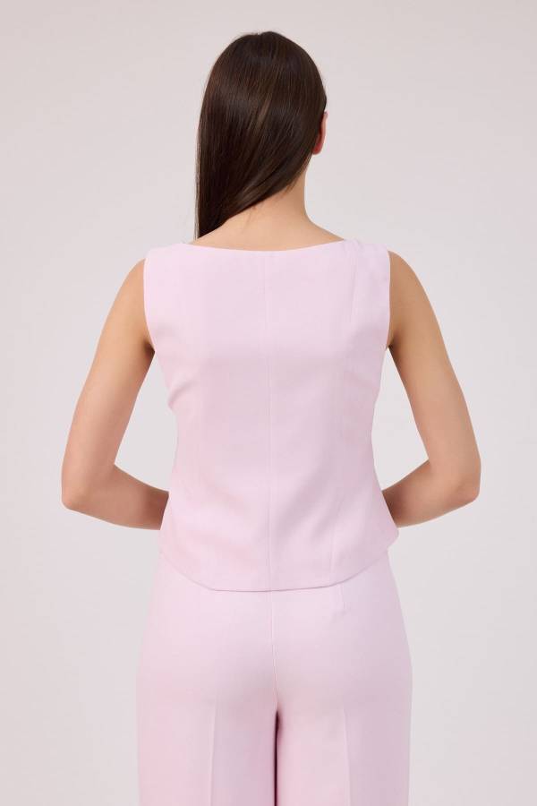 Kare yakalı krep bustiyer