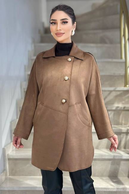 Fever - Likralı süet kap