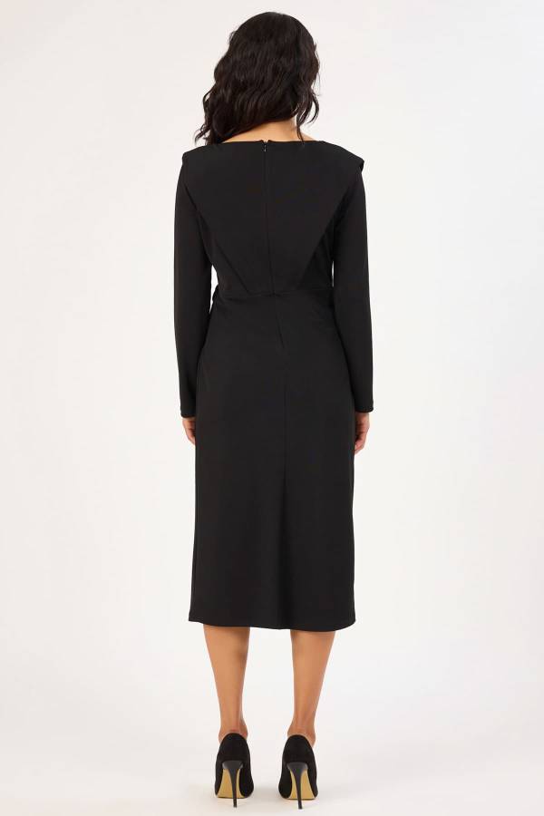 Metal tokalı likralı örme elbise Metal tokalı likralı örme elbise