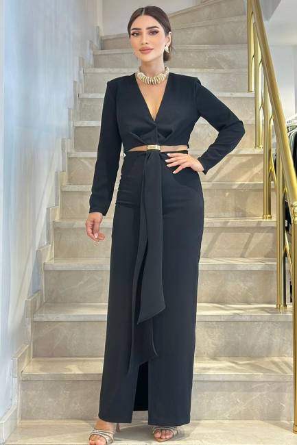 Fever - Minimal aksesuar pencere detaylı elbise