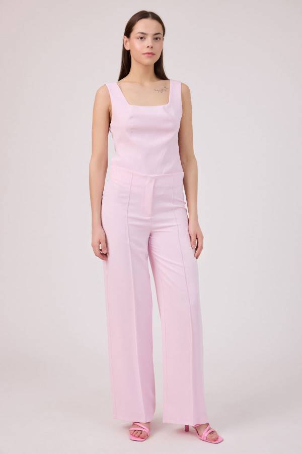 Fever - Nervür dikişli krep pantolon