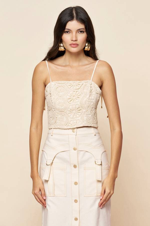 Fever - Pamuk dantel askılı top