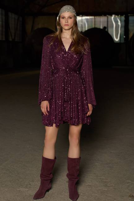 Fever - Payetli kısa elbise (1)