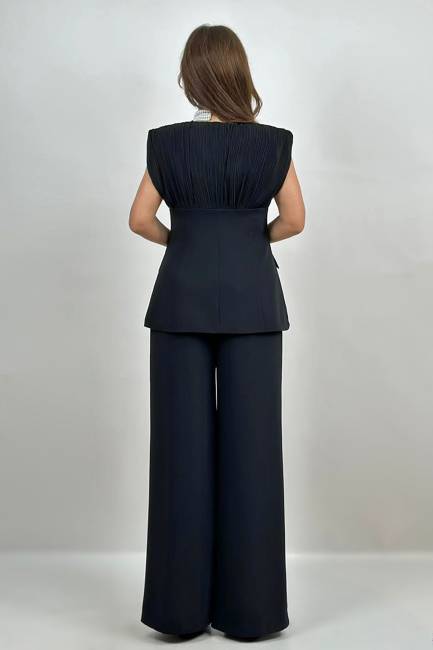 Fever - Pile detaylı geniş paça pantolon (1)