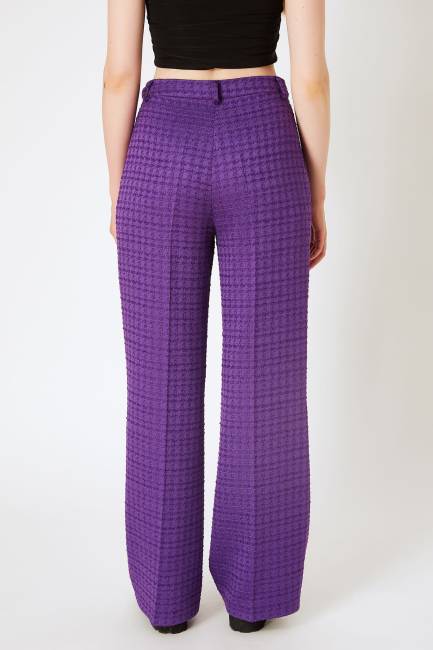 Plili tüvid pantolon - Thumbnail