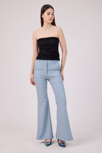 Fever - Plise paça detaylı pantolon (1)