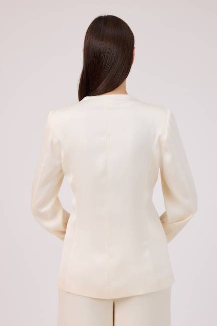 Fever - Plise şifon yakalı ceket (1)