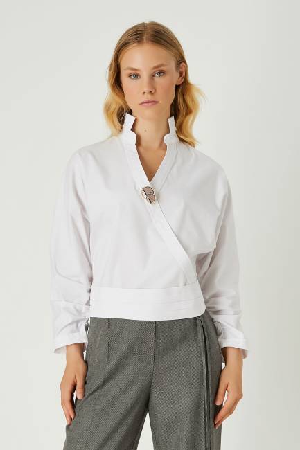 Fever - Poplin anvelop bluz