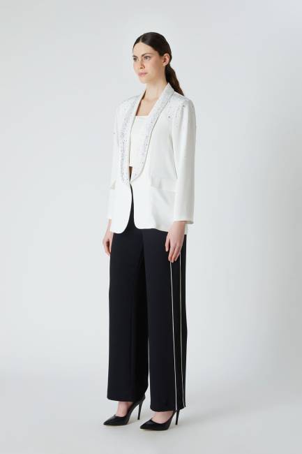 Fever - Şal yakalı taşlı ceket (1)