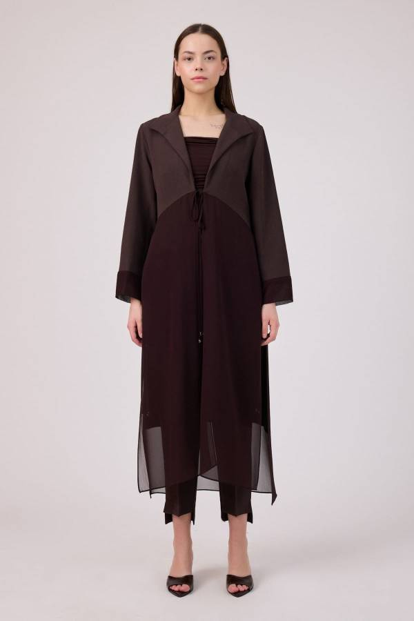 Fever - Şifon kumaş mixli uzun tunik